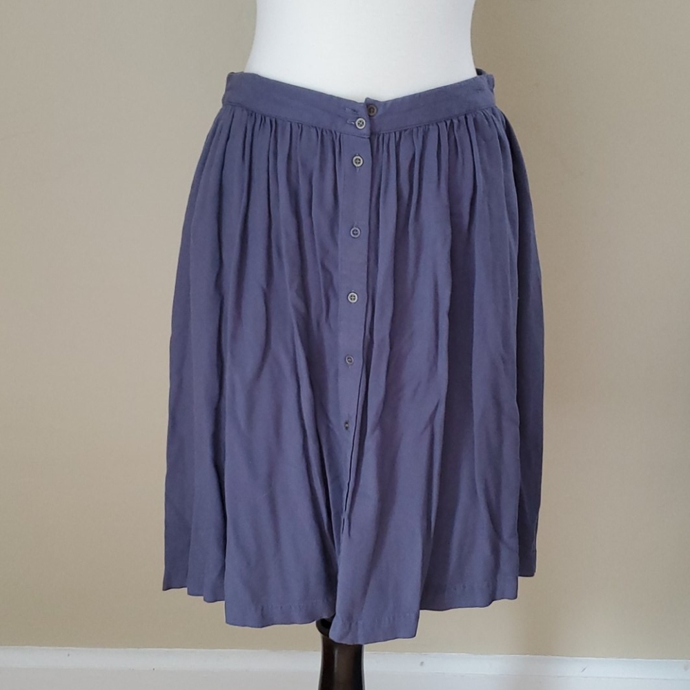Blue button up skirt